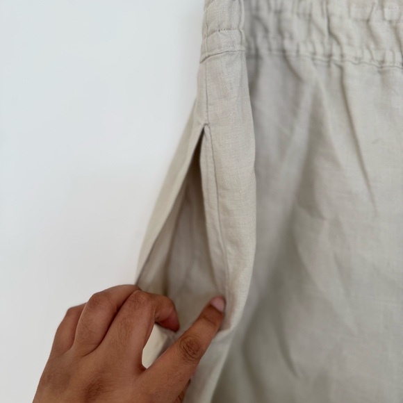 Anthropologie The Somerset  Pull On Linen Pants Size L - Picture 11 of 16